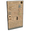 Hieroglyphic Metal Door